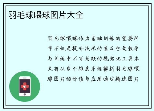 羽毛球喂球图片大全